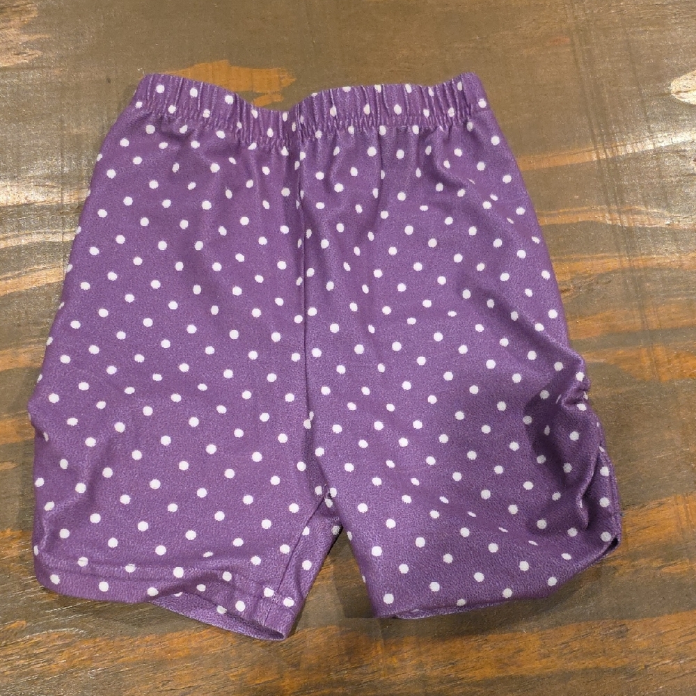 Charming Purple Polka Dot Kids Shorts